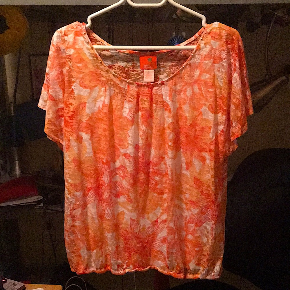NWOT Hearts of palm ladies blouse Size L